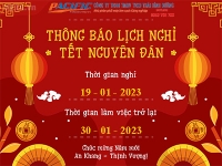 LỊCH NGHỈ TẾT NGUYÊN ĐÁN 2023